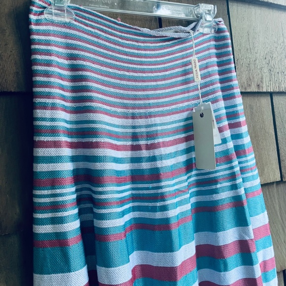 Anthropologie Cecilia Prado Knitted Midi Skirt in Striped A-Line Size M - Picture 9 of 16